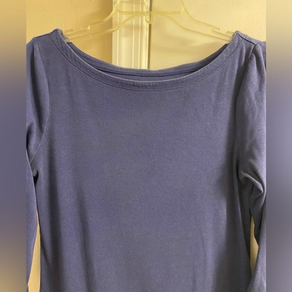 Lilly Pulitzer Deep Blue 3/4 Sleeve Tee Medium - Picture 3 of 7